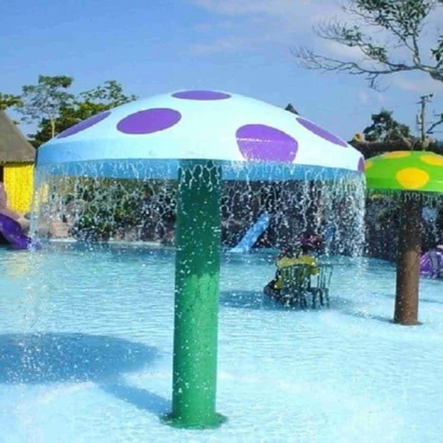 Swimming Pool Mushroom Umbrellas - Color: Multicolor