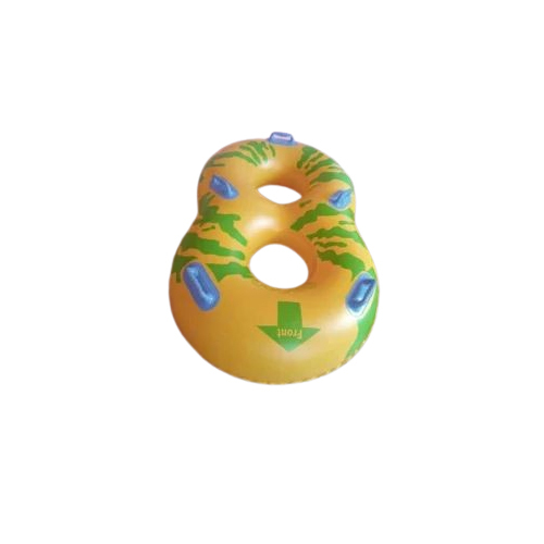 Inflatable Swim Tube Double Ring - Color: Yellow