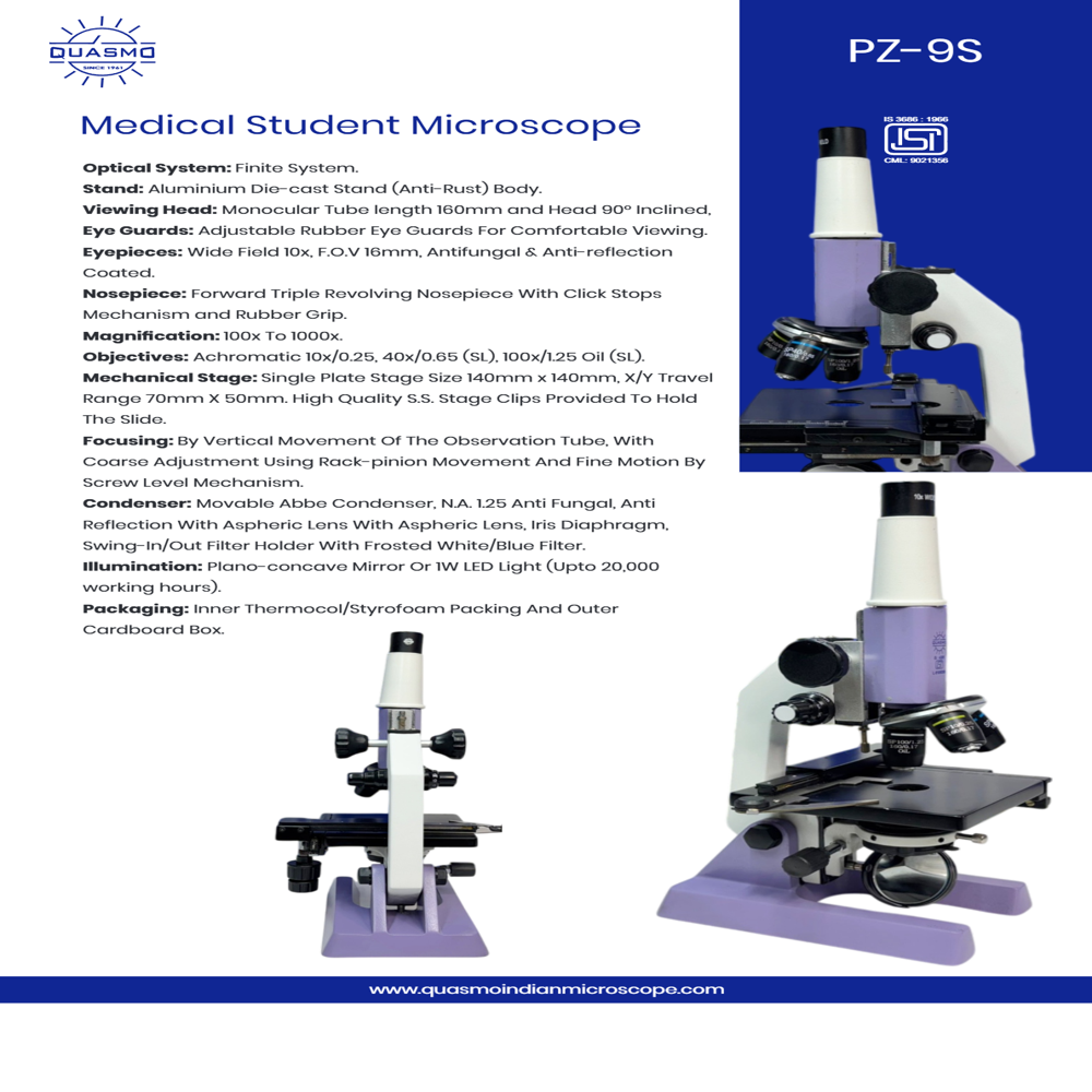 PZ-9S MEDICAL STUDENT MICROSCOPE