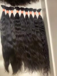 100%Indian Human Raw Bulk Hair Natural Color Remy Hair Extension