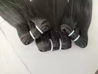3 Bundles Human Hair Bundles Body Wave Bundles Human Hair Brazilian Virgin Hair Extension  Natural Black Color Human Hair