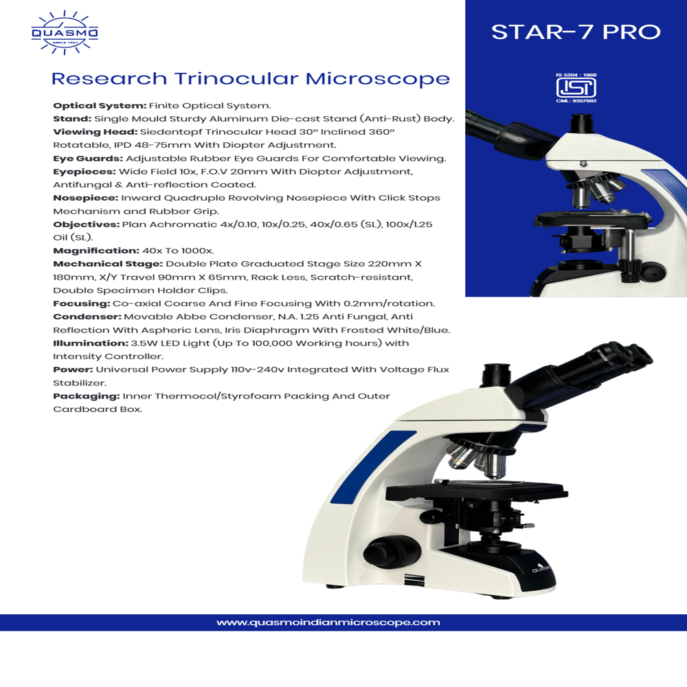 Star-7 Pro Research Trinocular Microscope