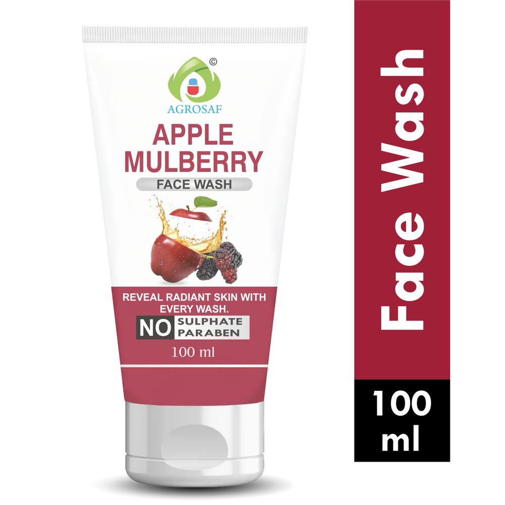 AGROSAF APPLE MULBERRY FACE WASH - APPLE MULBERRY FACE WASH