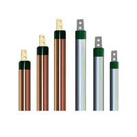 Chemical Earthing Electrode - Galvanized Iron, Round Shape, Silver Color, Powder Coated Surface Treatment | Reliable Solution For Industrial Applications