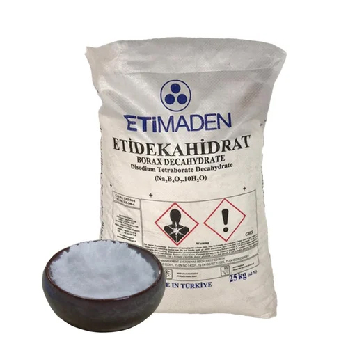 Borax Decahydrate Powder - Industrial Grade, CAS No: 12179-04-03, >99% Purity, Molecular Formula: B4H10Na2O12, Fine Powder Form, Exceptional Solubility