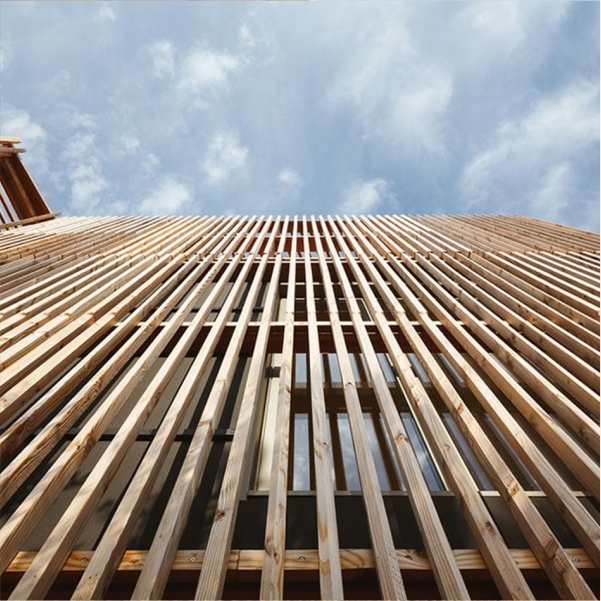 Wooden Finish Metal Louvers