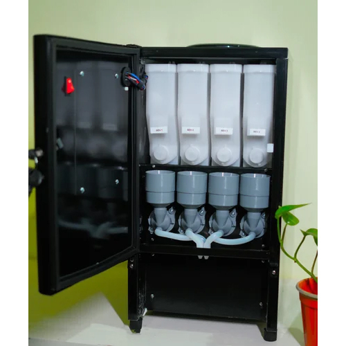 Atlantis 4 Line Tea Coffee Vending Machine - Material: Stainless Steel