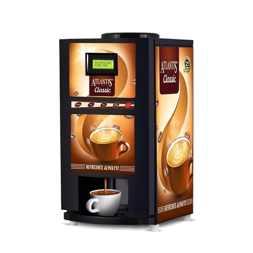 Automatic 2 Lane Tea And Coffee Vending Machine - Material: Abs Plastic