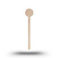 6 Inch (15cm) (coin) Stirrer - Color: Brown