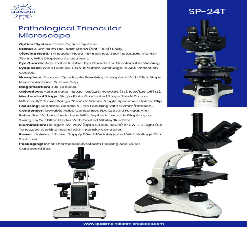 Sp-24t Pathological Trinocular Microscope