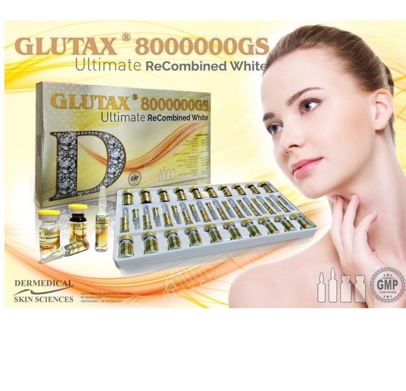 Glutax 8000000GS Ultimate Recombined White Glutathione Skin Whitening Injection