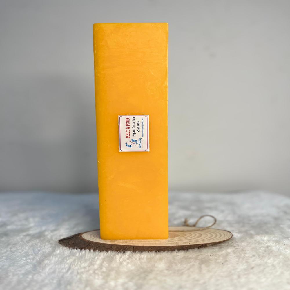 Papaya and cucumber soap base