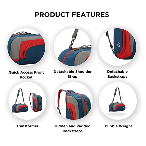 Jake 3-in-1 Gym Duffle Bag