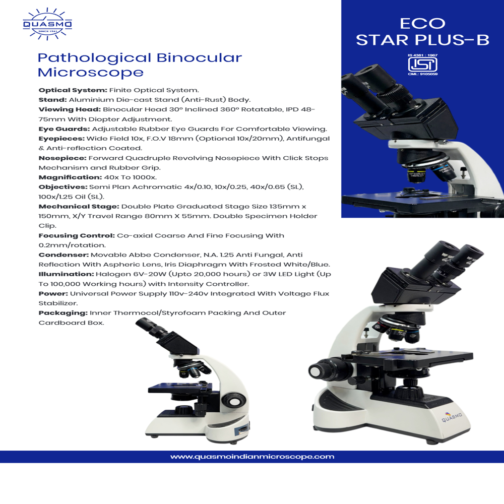 Eco Star Plus B Pathological Binocular Microscope