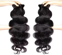 Body Wave RAW Human Hair Bundles for Women ,28 Inch Natural Black Premium Extensions