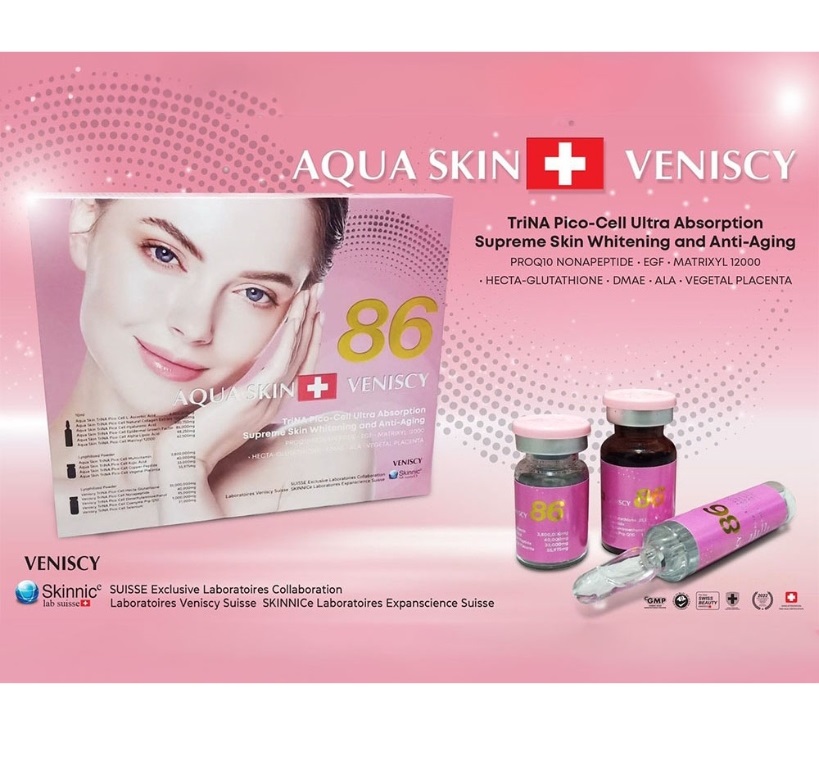 Aqua Skin Veniscy 86 Glutathione Whitening Injection
