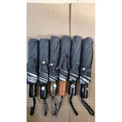 Print Silver Umbrella - Color: Black