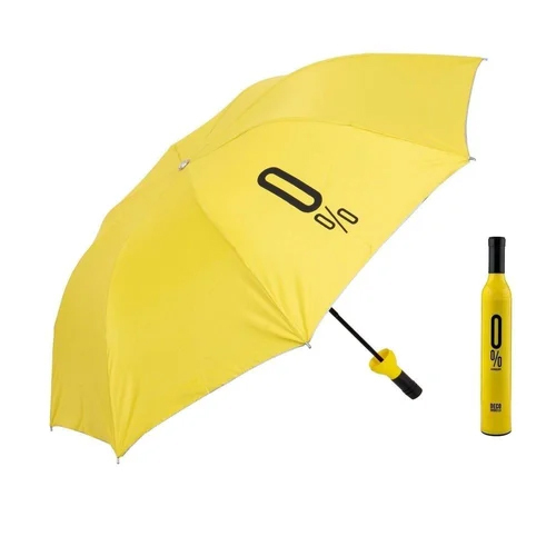 Bottle Rain Umbrella - Color: Yellow