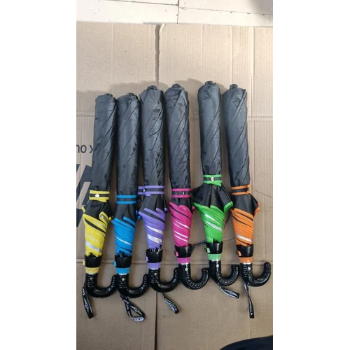 3 Fold Manual Black Umbrella