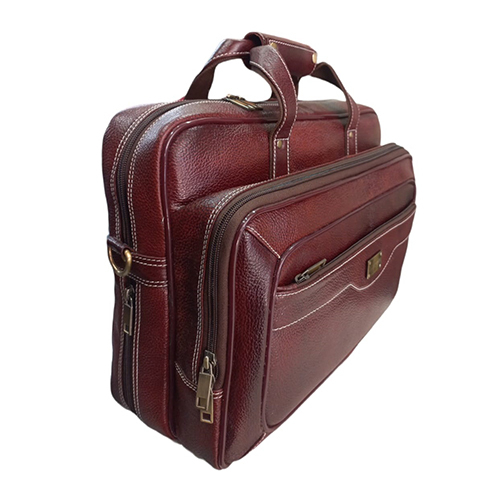 Leather Messenger Laptop Bag