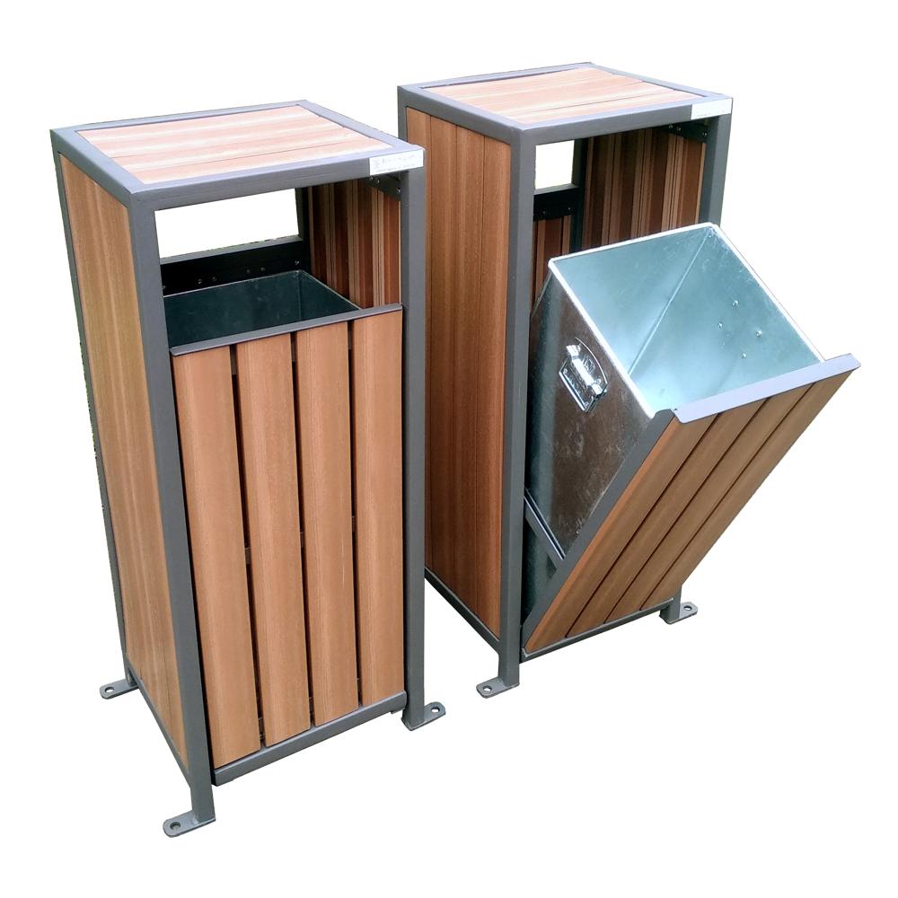 Wooden Outdoor Dustbin