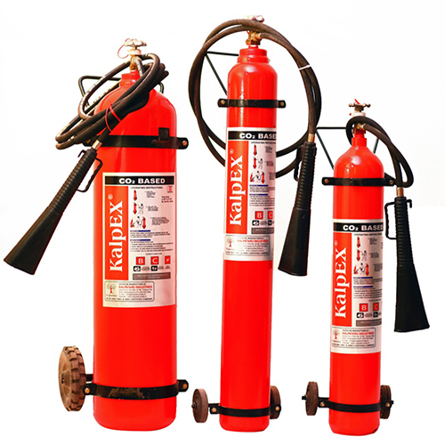 Co2 Gas Based Fire Extinguishers Trolley Type - Coating Type: Powder Coated