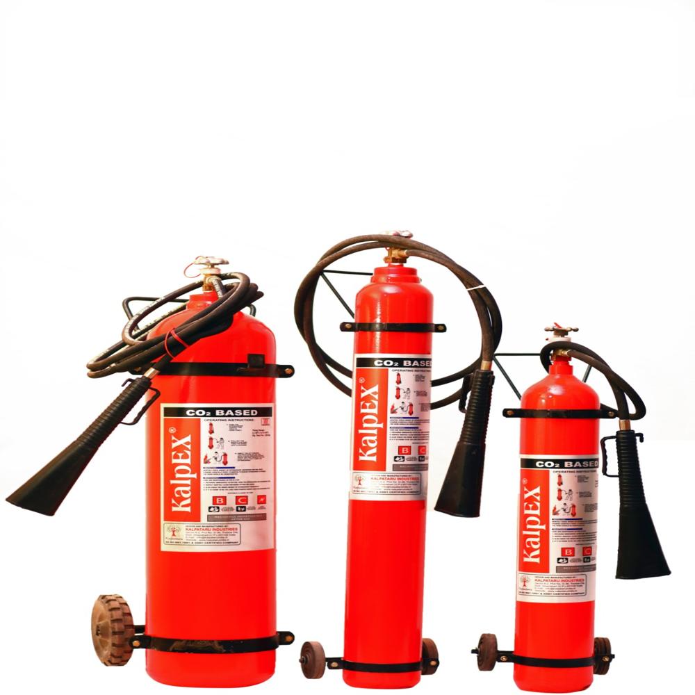 Co2 Gas Based Fire Extinguishers Trolley Type - Coating Type: Powder Coated