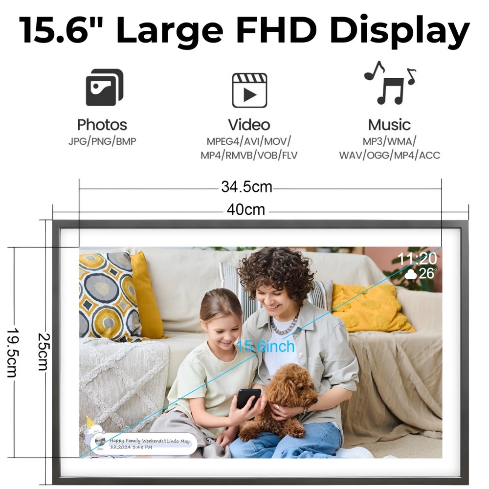 15.6 Inch Wifi Digital Photo Frame