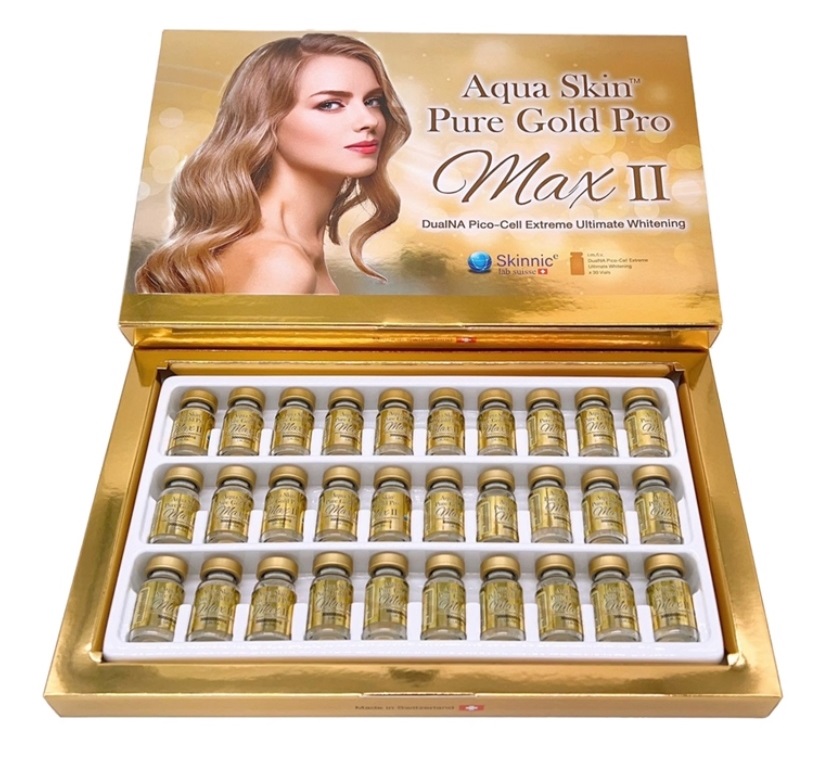 Aqua skin pure gold pro max II Glutathione Injection