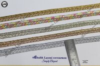 Fancy ,embroidery Zari Laces - Color: Golden Shade