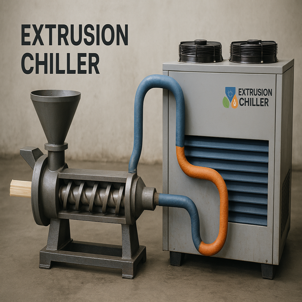 High-Performance Extrusion Chillers For Industrial Cooling - Color: Grey