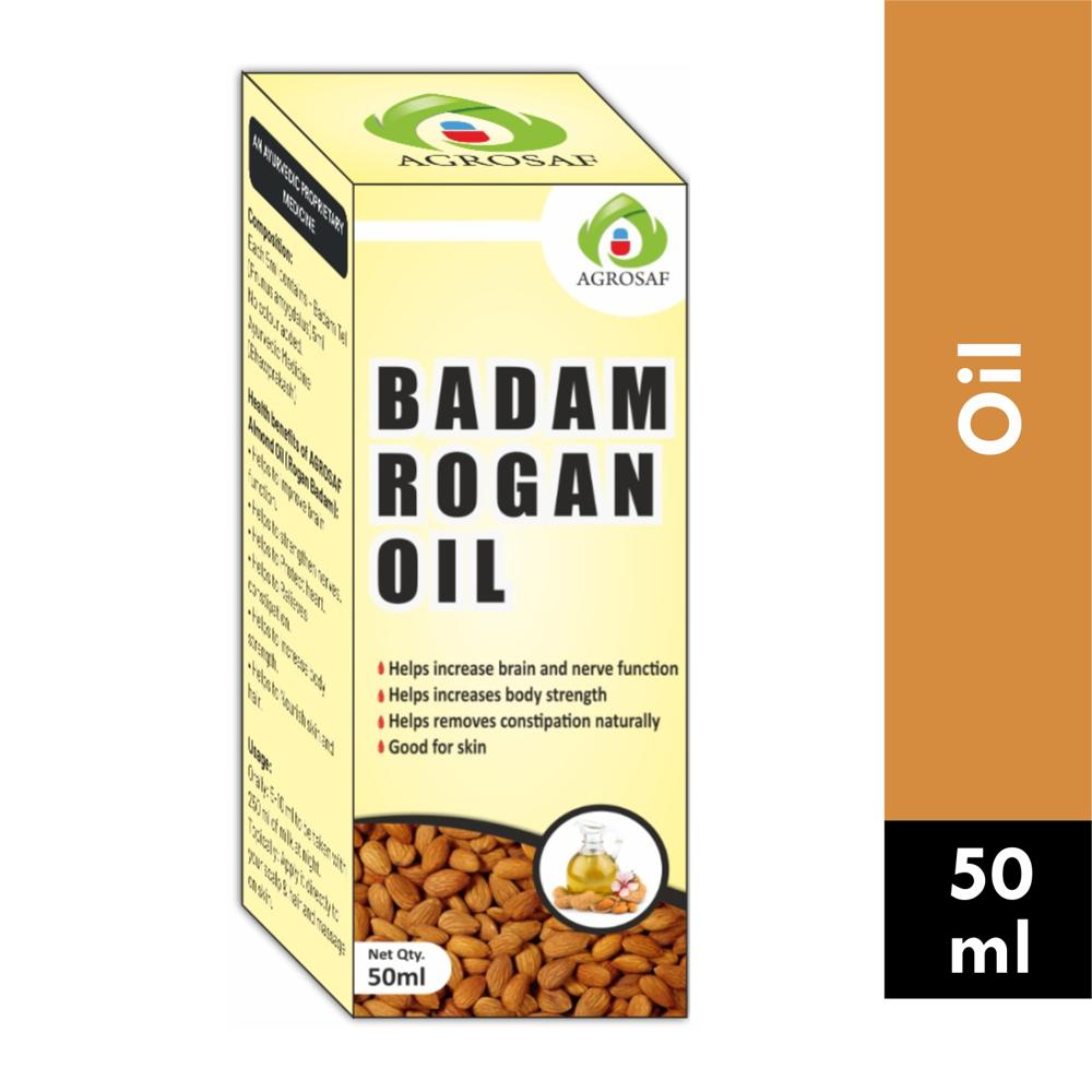 Agrosaf Badam Rogan Oil - "badam,taila (crude) Antioxidant (vitamin-e) - Age Group: Suitable For All Ages