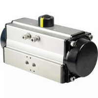 Double Acting Pneumatic Actuator - Color: Black And Silver