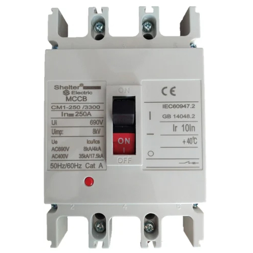 Shelter 250A Mccb - Rated Current: 250 Ampere (Amp)