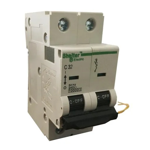 2P Shunt Trip Mcb - Rated Current: 32 Ampere (Amp)