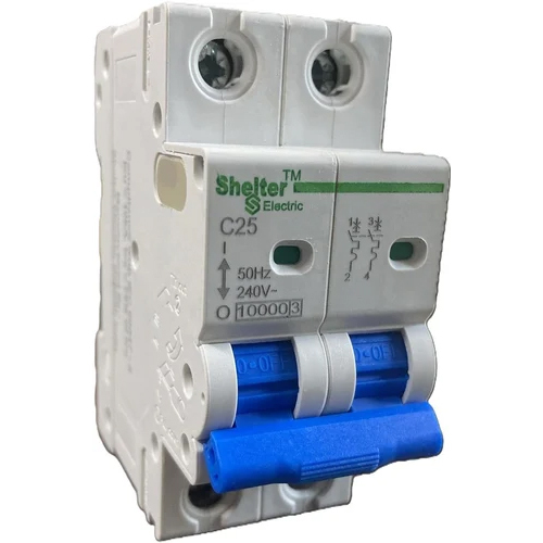 Shelter Dp 25A Mcb - Rated Current: 25 Ampere (Amp)