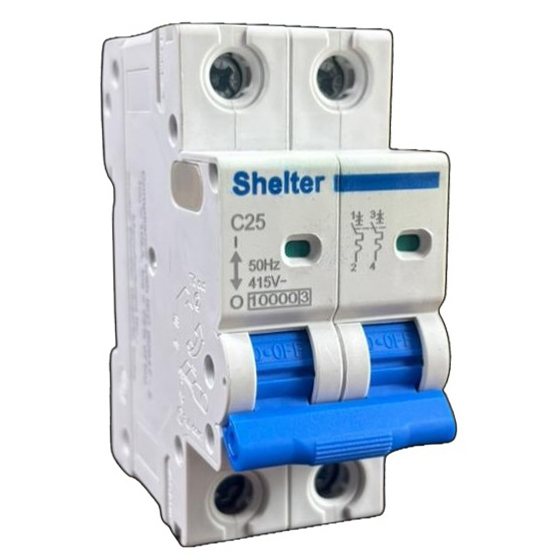 Shelter Dp 25A Mcb - Rated Current: 25 Ampere (Amp)