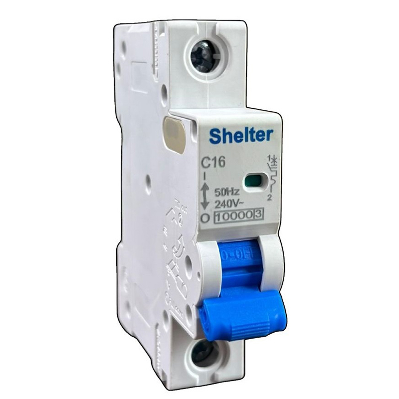 Shelter Electric 16A Sp Mcb - Rated Current: 16 Ampere (Amp)