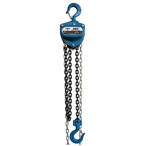 360 Degree Roatating Hand Chain Pulley Block - Application: Factory