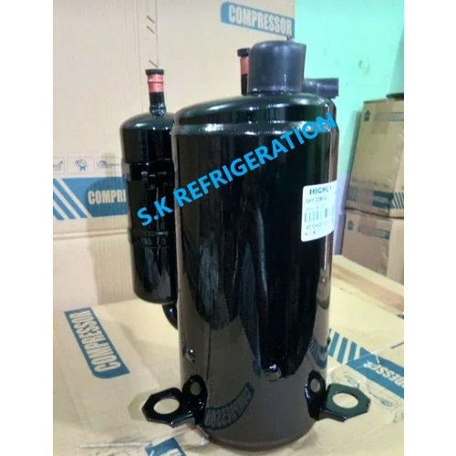 1.5 Ton Mitsubishi Rotary Refrigeration Compressor - Color: Black  Paint Coated