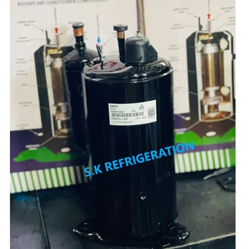 1.5 Ton Hitachi Rotary Refrigeration Compressor - Color: Black  Paint Coated