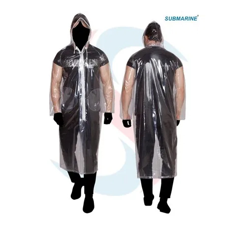 Pvc Transparent Raincoat - Feature: Waterproof
