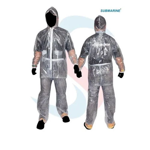 Pvc Transparent Rain Suit - Gender: Unisex