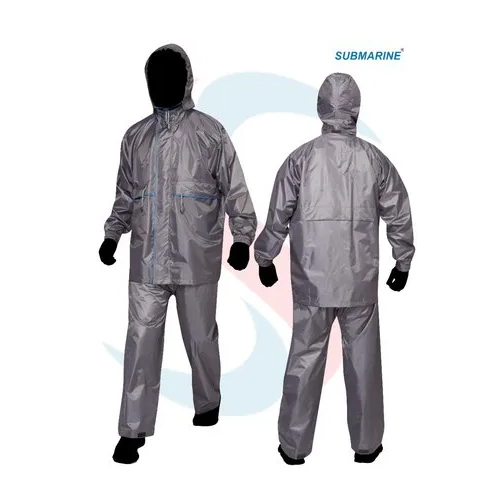 Mens Nylon Raincoat - Color: Grey