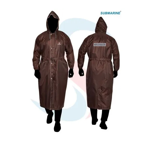 Mens Brown Reversible Raincoat - Feature: Washable