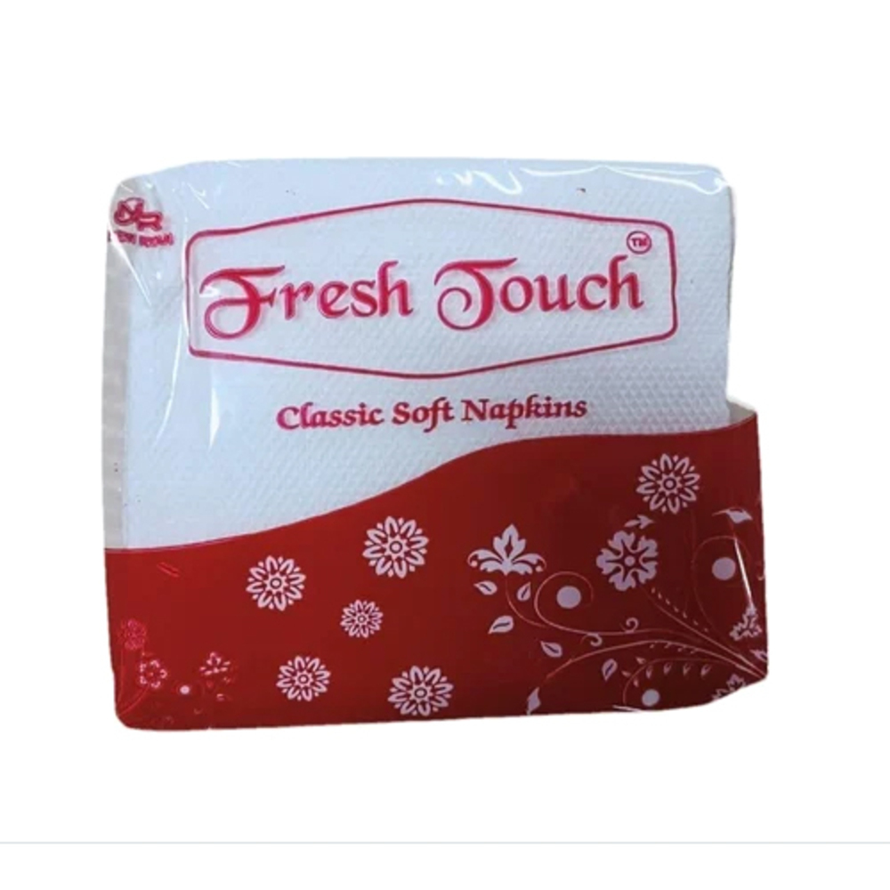 Fresh Touch Classic Soft Paper Napkins - Color: White