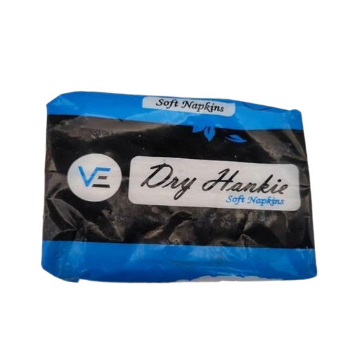 Dry Hankie Soft Paper Napkin - Color: White