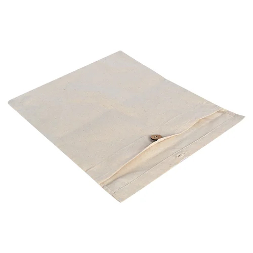 Cotton Flap Bag Fabric - Color: White