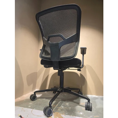 Black Knitted Office Chair