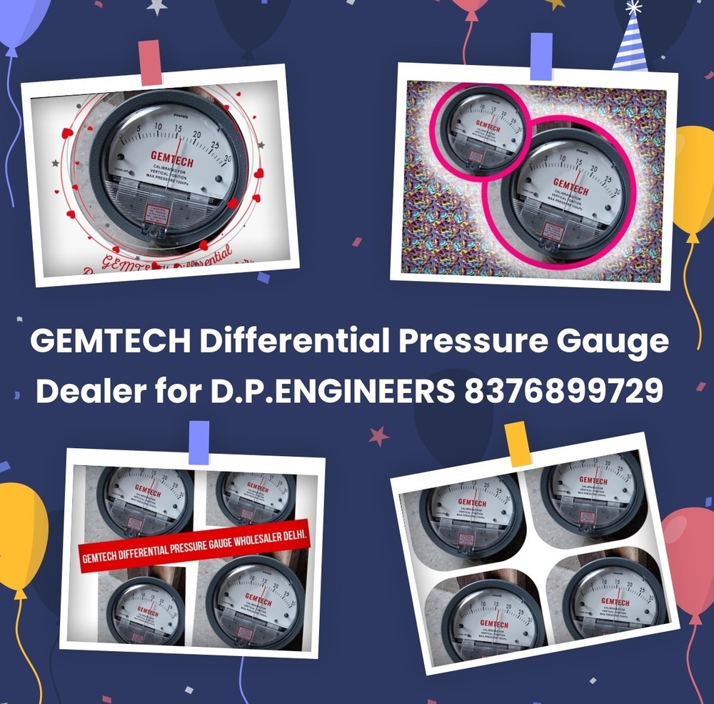 GEMTECH Differential Pressure Gauges Distributors in Osmanabad Maharashtra